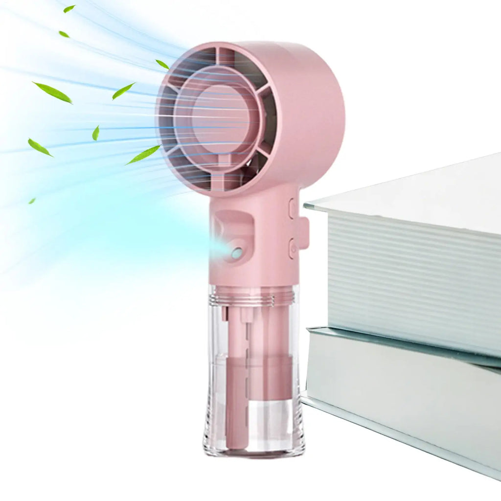 Handheld misting fan USB Rechargeable Powerful Cooling Tool Fan  Portable Water Mist Fan Personal Hand Held Small Fan