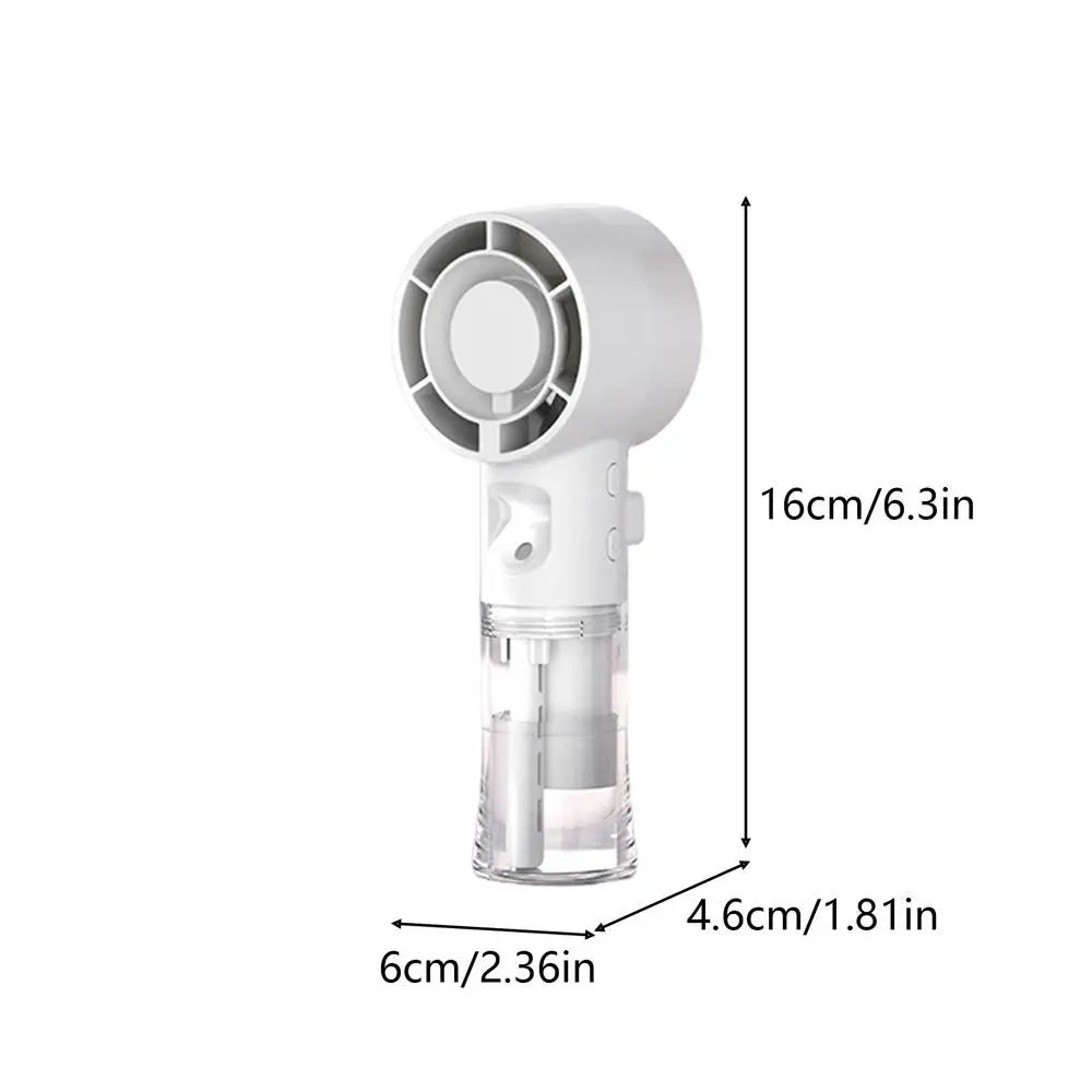Handheld misting fan USB Rechargeable Powerful Cooling Tool Fan  Portable Water Mist Fan Personal Hand Held Small Fan