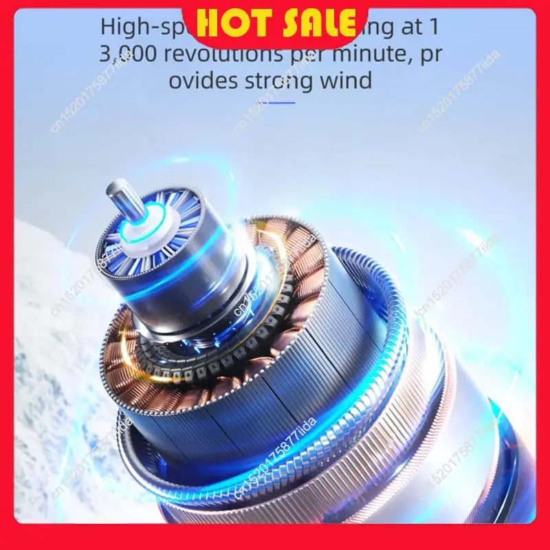 Needful Portable Fan Handheld Desktop Small Fan Rechargeable Mini Turbo Fan High Speed Handheld Fan USB Mini Portable Fan