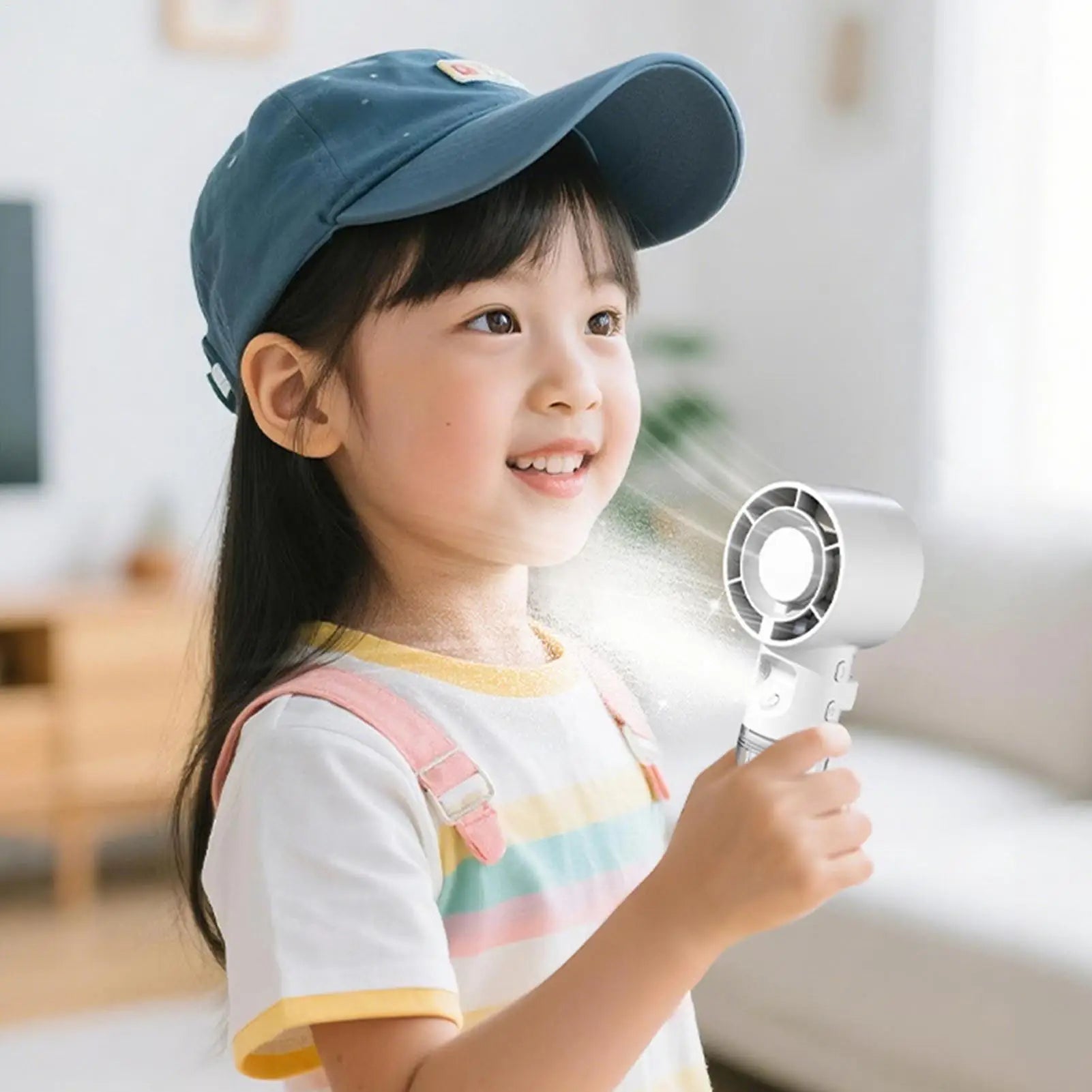 Handheld misting fan USB Rechargeable Powerful Cooling Tool Fan  Portable Water Mist Fan Personal Hand Held Small Fan