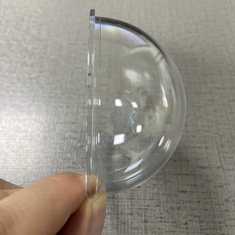 3.1 Inch Acrylic Indoor / Outdoor CCTV Replacement Clear Camera mini Dome Housing Cover