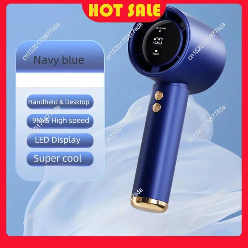 Needful Portable Fan Handheld Desktop Small Fan Rechargeable Mini Turbo Fan High Speed Handheld Fan USB Mini Portable Fan