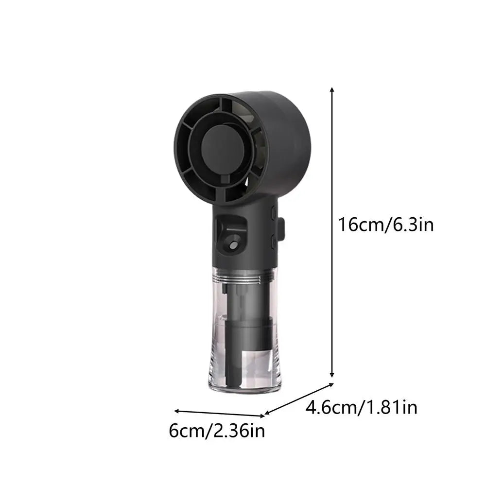 Handheld misting fan USB Rechargeable Powerful Cooling Tool Fan  Portable Water Mist Fan Personal Hand Held Small Fan