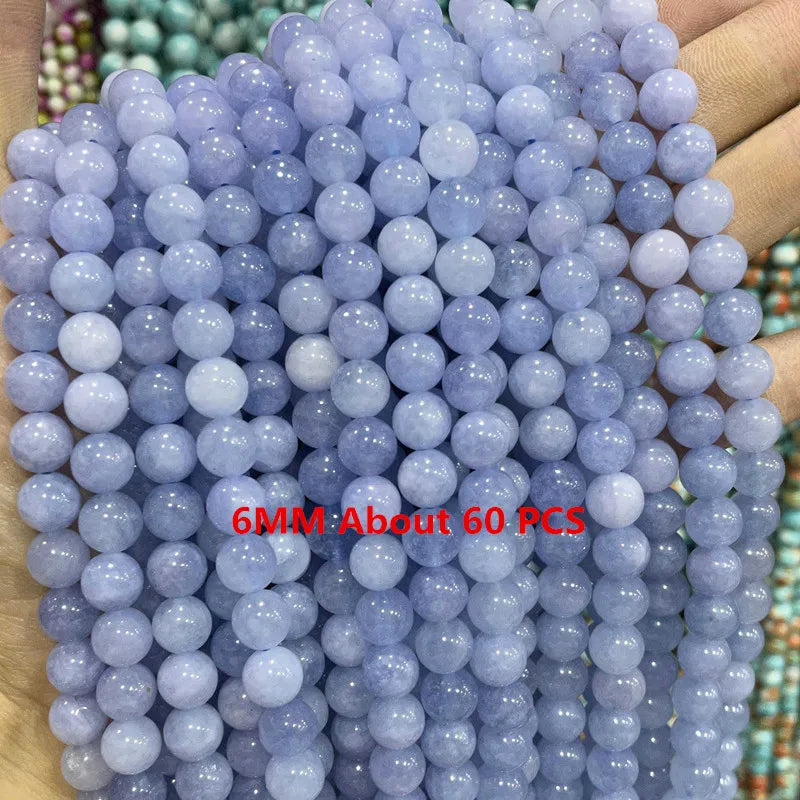 Natural Stone Blue Aquamarine Faceted Rondelle Square Irregular Round Space Beads For Jewelry Making Diy Bracelet Necklace