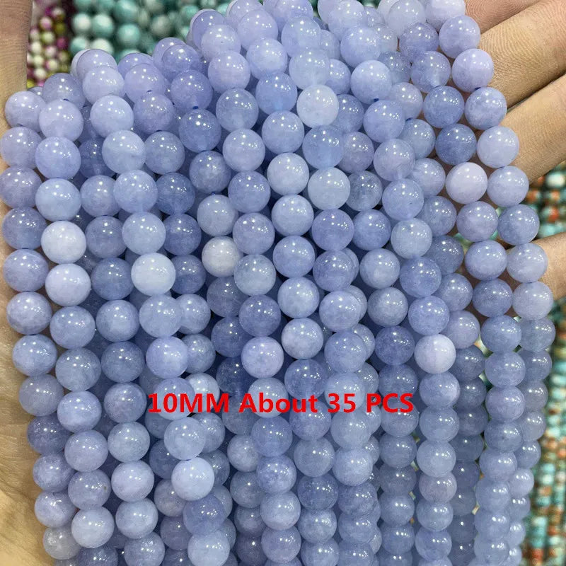 Natural Stone Blue Aquamarine Faceted Rondelle Square Irregular Round Space Beads For Jewelry Making Diy Bracelet Necklace