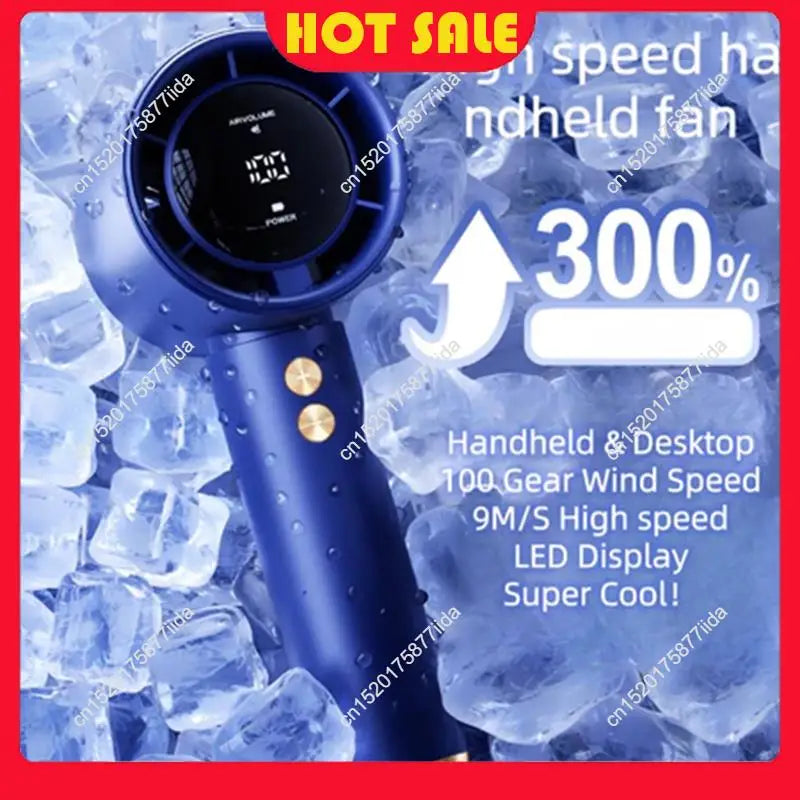 Needful Portable Fan Handheld Desktop Small Fan Rechargeable Mini Turbo Fan High Speed Handheld Fan USB Mini Portable Fan
