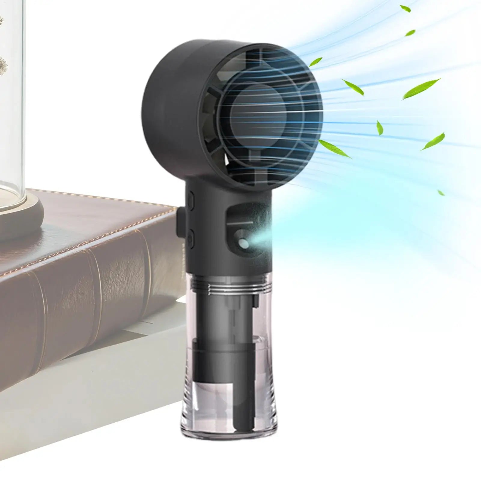Handheld misting fan USB Rechargeable Powerful Cooling Tool Fan  Portable Water Mist Fan Personal Hand Held Small Fan